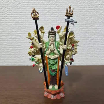 [레어] 밀교 만다라 럭셔리 채색판 천수관음 카바야 불상 컬렉션