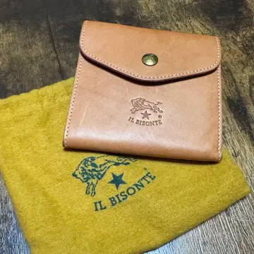 IL BISONTE 접이식 지갑 가마구치