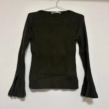 시너리 shenery 플레어 슬리브 니트