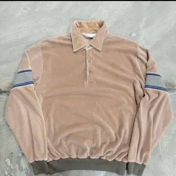구제 의류 80년대 벨로아 맨투맨 남성용 M 베이지