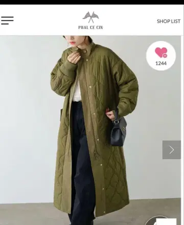 Pual ce cin 이소재 MIX 모즈 코트 퀼팅