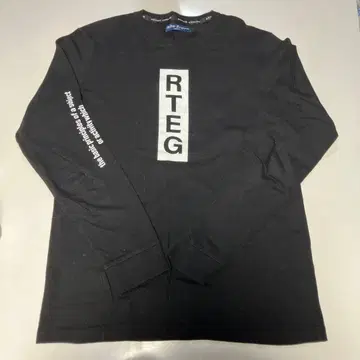 레트로 엔진 블랙 긴팔 티셔츠 M