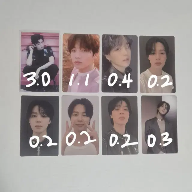 방탄 포카 일괄&개별/ 정국 지민 윤기