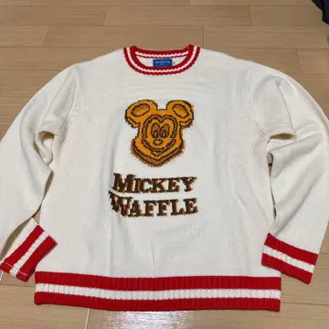 도쿄 디즈니 리조트 미키 와플 스웨터 M