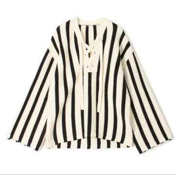 하이 브리드 코튼 레이스업 풀오버