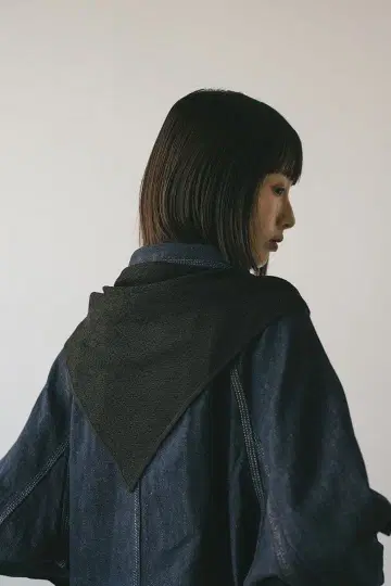 [ STYLEMIXER ] 하이 게이지 니트 스카프