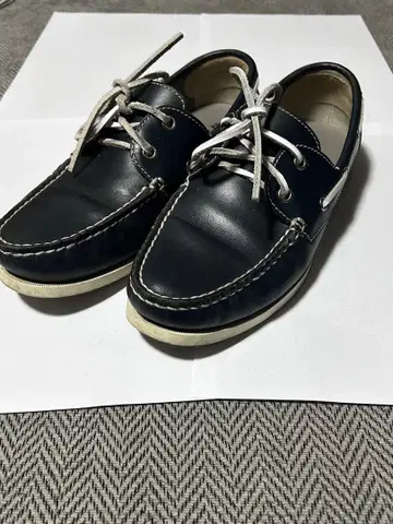 [천연 가죽 신발] REGAL 모카신 신발 네이비 컬러