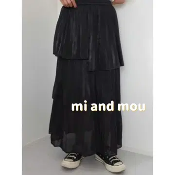 [ 미사용품 ] mi and mou 미앤모우 미아모 티어드 스커트