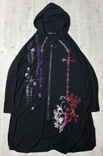 SEX POT ReVeNGe 집업 후드티 얇은 소재 롱 가디건