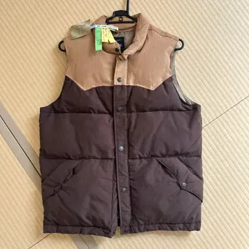 더브테일 양가죽 다운 베스트 웨스턴 클리닝 이후 미착용
