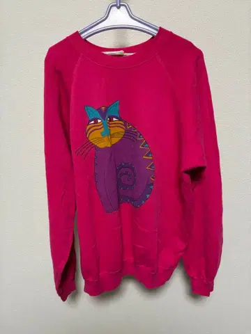 USA제 Laurel Burch 로럴 버치 고양이 프린트 맨투맨