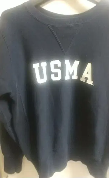 챔피온 리버스 위브 밀리터리 USMA 맨투맨 네이비