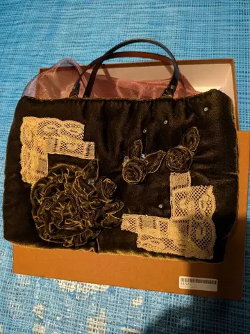 7 Abiste 빈티지 레이스 백 백 플라워