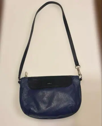 FURLA 2WAY 네이비 가죽 숄더백
