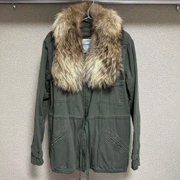 MERCURYDUO 퍼 달린 모즈 코트 F 머큐리 듀오 리카