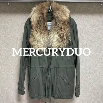 MERCURYDUO 퍼 달린 모즈 코트 F 머큐리 듀오 리카