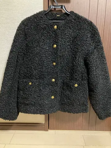 Mila Owen 블랙 노카라 자켓