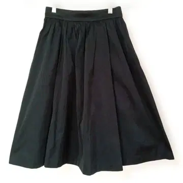 Ravissant Laviere 플레어 스커트 블랙 고급 스타일리시