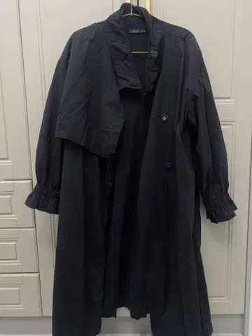 S-DEER/CONCEPT 블랙 롱 코트