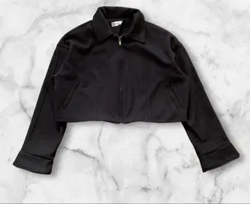 callautia 스텐 칼라 숏 아우터 블랙