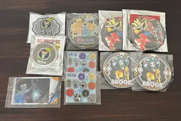 원피스 브룩 캔뱃지 카드 모음