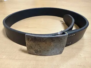 플랫 헤드 가죽 벨트 30인치