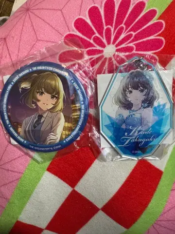 데레스테 가라폰 추첨 복권 아크릴 키링 캔뱃지 타카가키 카에데