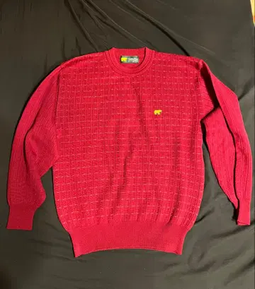 Golden Bear 와인 레드 스웨터 M