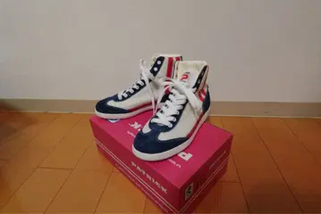 PATRICK 하이컷 스니커즈 네이비/화이트/레드