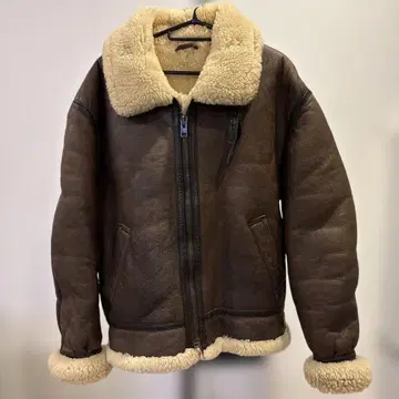 새상품급 90s 빈티지 B-3 가죽 플라이트 자켓 무스탕 자켓