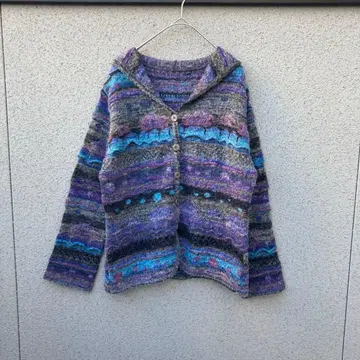 2957 [ SiLver king ] 컬러풀 니트 가디건 긴팔 일본제