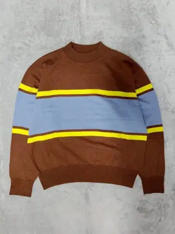 BEAMS BOY 빔즈 보이 모크넥 3톤 보더 니트