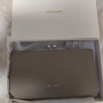 TOPKAPI 베이지 장지갑 가마구치