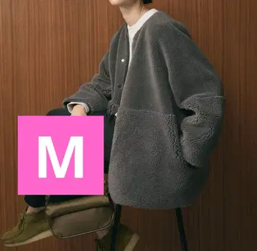 보아 페이크 무스탕 리버서블 자켓