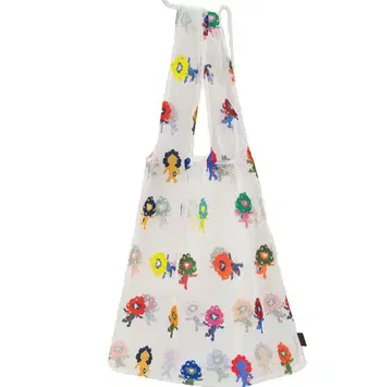 오사카 만박 회장 한정 컬러 미야쿠미야쿠 레이스 에코백 멀티 컬러