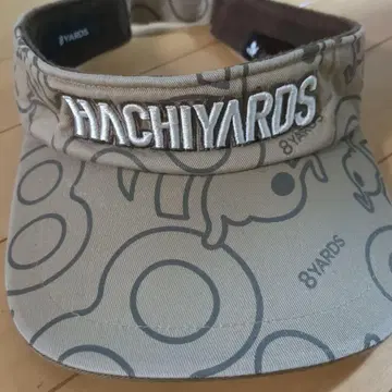 HACHIYARDS 캐릭터 패턴 바이저 베이지