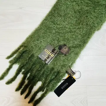 만타스 에스카라이 모헤어 혼방 머플러 올리브 그린 스페인산