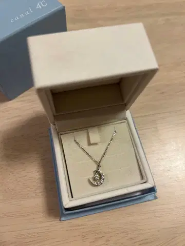 canal 4C 달 모양 목걸이