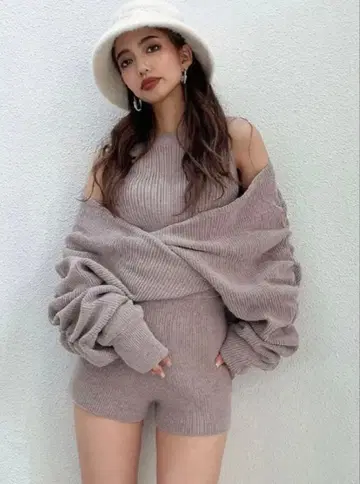 GYDA 레이어드 니트 올인원