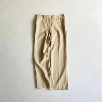 Deuxieme Classe 울 혼방 슬림 플레어 팬츠 베이지 일본제