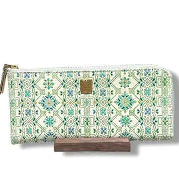 미사용품급 efffy 에피 유젠분코 장지갑 L자 지퍼 피스타치오