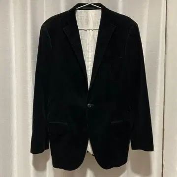 투모로우랜드 코듀로이 1B 테일러드 자켓 블랙 46