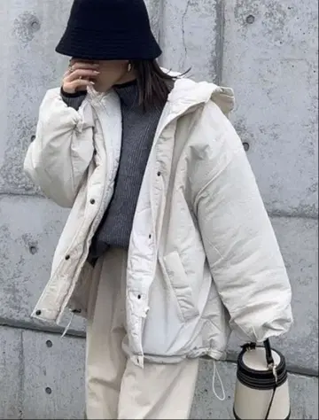 Re:EDIT 충전솜 오버 사이즈 몬스터 후드티 코트 SC 사이즈