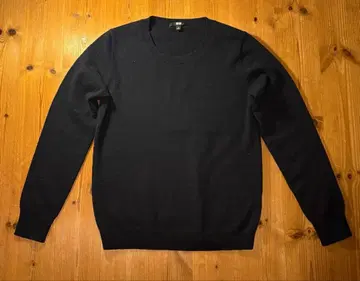 유니클로 캐시미어 크루넥 스웨터 캐시미어 100% 네이비