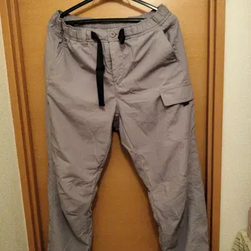 그레이 슬랙스 허리밴딩 사이드 포켓 웜 팬츠 미사용 즉시 구매 단종품