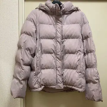 GU 후드 부착 얇은 핑크 자켓