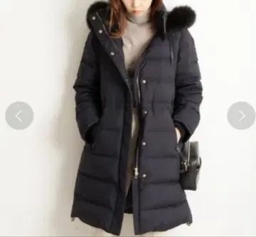 이에나 롱 다운 코트 블랙