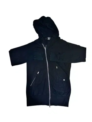 ZUCCa 변형 후드 부착 더블 지퍼 후드티 M