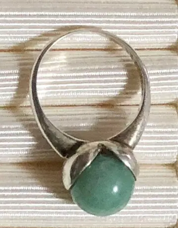 CUSHKA 돌 장식 실버 반지