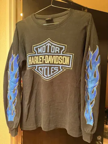 할리데이비슨 롱T셔츠 블루 프레임 롱T M 사이즈